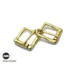 2 x 20mm Boucles à rouleau / Laiton Massif