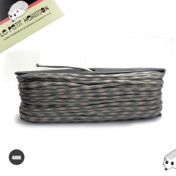 1m x 4mm Paracorde 550 / Motif / Beige Vert 