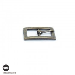 2 x 10mm Boucles de ceintures / Métal / Bronze Antique / Rectangulaire