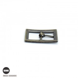 2 x 10mm Boucles de ceintures / Métal / Bronze Antique / Rectangulaire 2