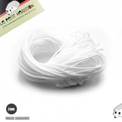 1m x 2mm Paracorde / UNI / blanc