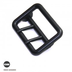 1 x 45mm Boucle de ceinture / Dual Ardillon / Zinc / Noir Matt 2