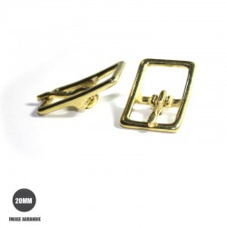 2 x 20mm Boucles Bateau / Conway / Laiton Massif
