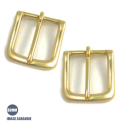 2 x 30mm Boucles de Bride / Laiton Massif
