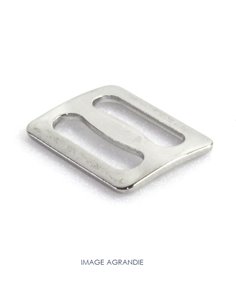 2 x Boucles Coulisse / Passants Doubles / Inox / Style1  2