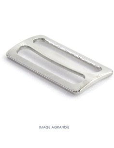 2 x Boucles Coulisse / Passants Doubles / Inox / Style1  2