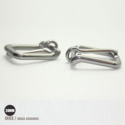 2 x 20mm Boucles de Bride / Inox  2
