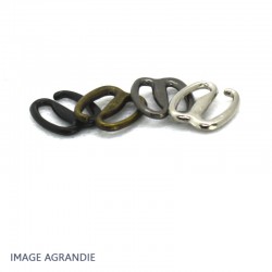 2 x 10mm Boucles pour sandales / Métal / Style2