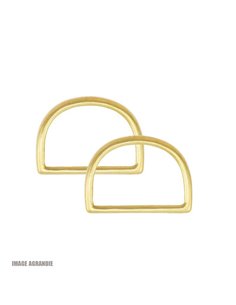 Anneaux demi lunes / Laiton Massif / Moulé 2