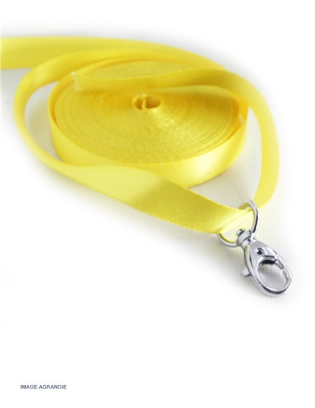 1m x 15mm / Sangle / Nylon / Leger /  jaune - destockage