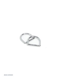 Anneaux demi lunes / zinc / moulé 2