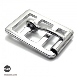 1 x 25mm Boucle de circonférence / Acier / Chrome