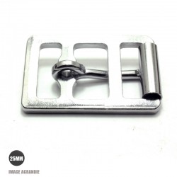 1 x 25mm Boucle de circonférence / Acier / Chrome 2