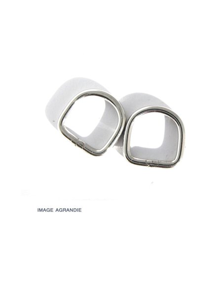 Anneaux demi lunes Carré Inox Soudé (AISI 304)