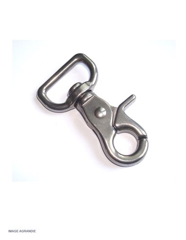25mm Mousqueton Mousqueton Mexicain Mousqueton a Gâchette INOX Animaux Longueur 65mm (AISI 304)